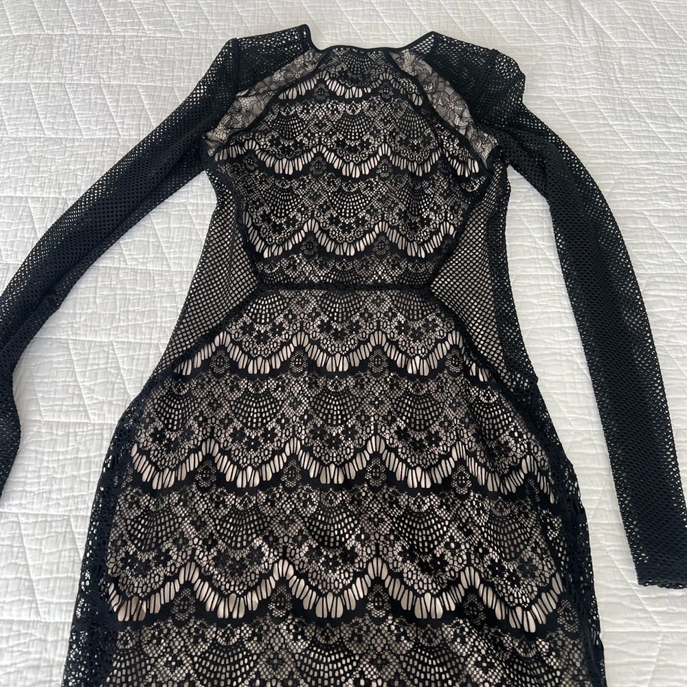 Express Lace Black Lace Dress